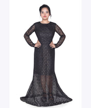 Noir Grace Lace Gown