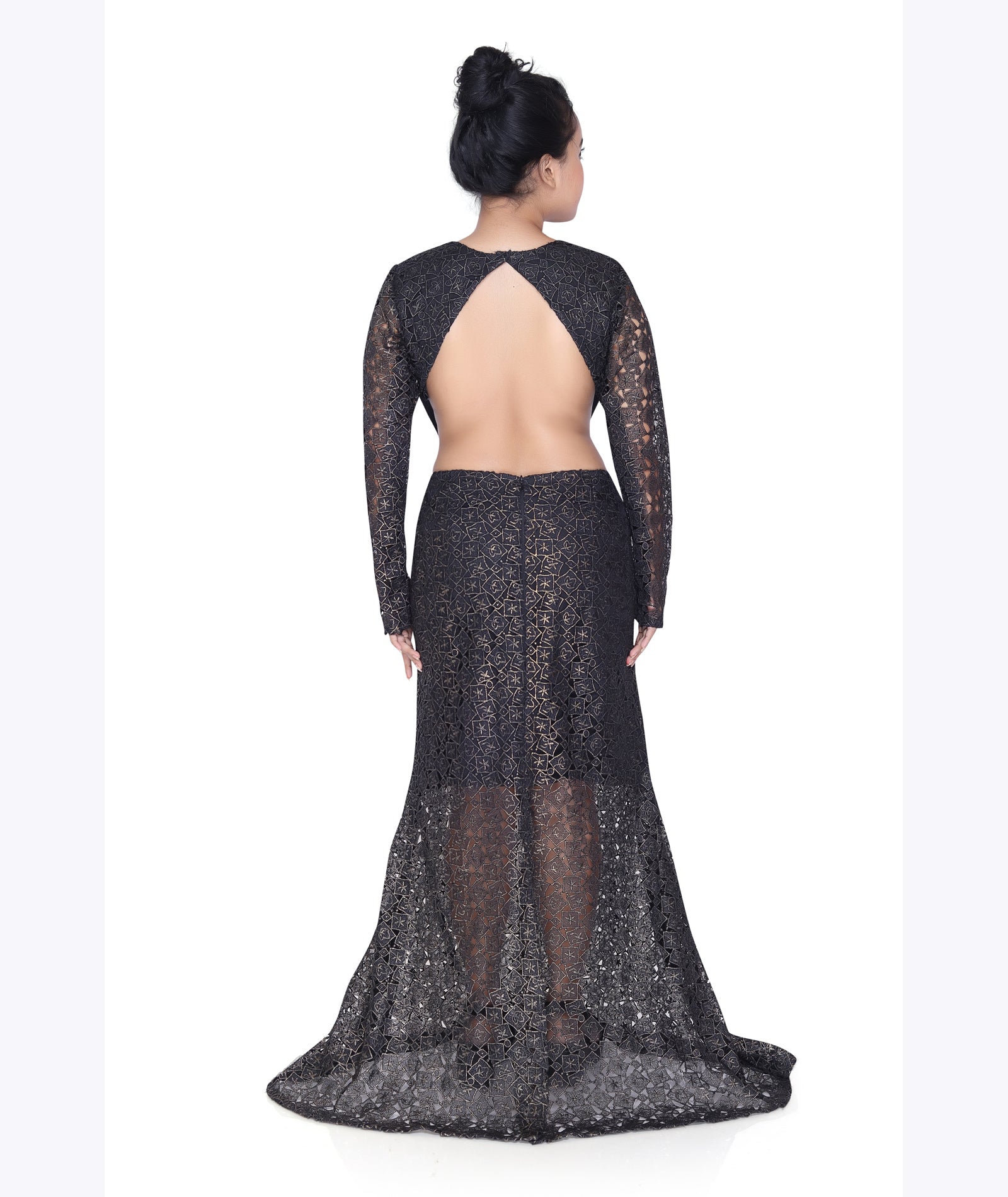 Noir Grace Lace Gown