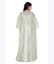 Mint Sparkle Cape-Style Dhoti Set (Kids)
