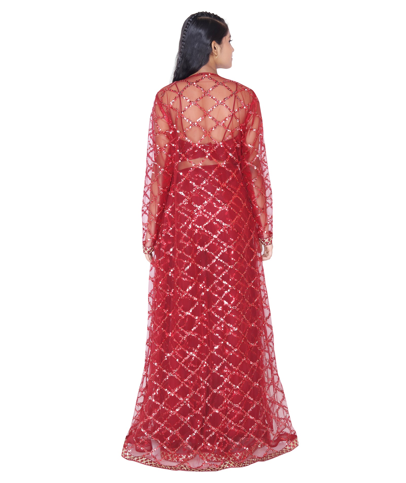 Royal Red Embroidered Lehenga