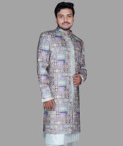Regal Mosaic Embroidered Sherwani
